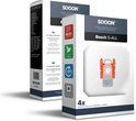 SQOON® Stofzuigerzak geschikt voor Bosch & Siemens BBZ16GALL / BBZ41FGALL Series - Alle Bosch & Siemens stofzuigers | Rode aansluiting - 4 stuks