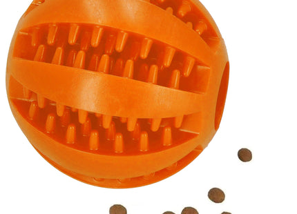 Hondenspeeltje - Hondenbijtring - Rubber - Tandheling - Oranje