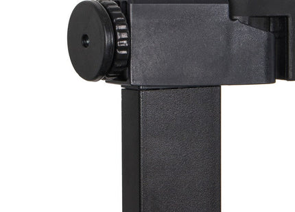 Traphekje | 76 - 82 cm | Traphek | Veiligheidshekje | Metaal | Hout | Zwart/Bruin