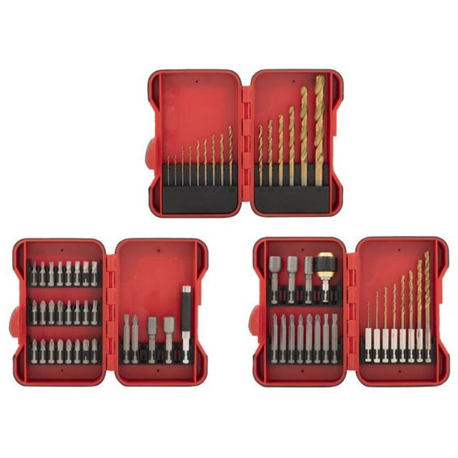 Topgear boor- en bitset 64-delig – met opbergboxen