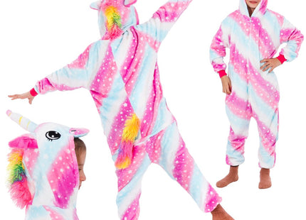 Onesie Kinderen | Eenhoorn | Maat 130/140 | Multicolor