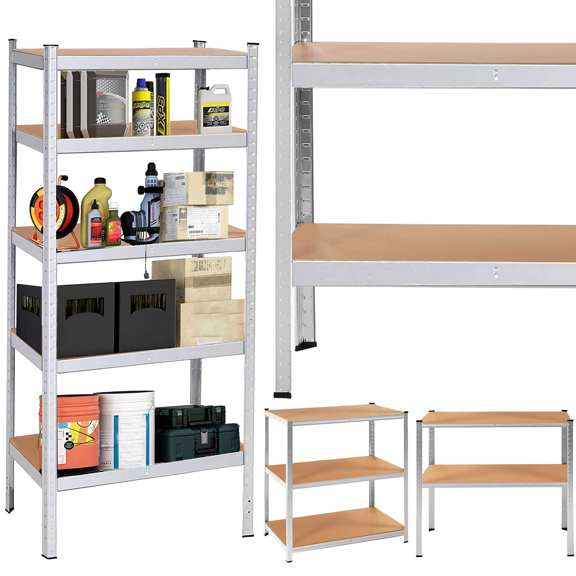 Stellingkast - Opbergrek - 1000 kg Draagkracht - 180 x 100 x 60 cm