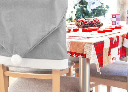 Stoelhoes Kerst | 1 Stuk | Grijs/Wit