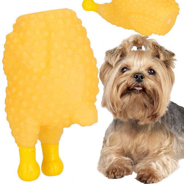 Honden Speelgoed - Kip - Piepend - Onderkant - Duurzaam - Hondenspeeltje