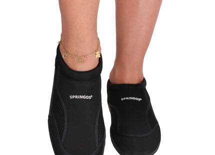 Waterschoenen - AQUA Shoes - Sneldrogend - Rubber - Unisex - Zwart - Maat 44