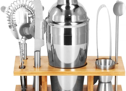 Cocktail Set | 8-Delige Cocktail Shaker Set | RVS | Zilverkleurig