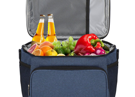 Koeltas | Koelbox | 20,5 x 27 x 19 cm | 11 Liter | Blauw/Zwart