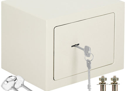 Kluis | Sleutelkluis | Kluisje met Sleutel | 23 x 17 x 17 cm | Beige