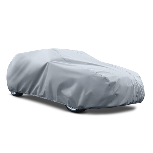 CarPassion Perfect Autohoes - Beschermhoes - Waterdicht &amp; Vorstbestendig - Maat L - Grijs - 450 x 137 x 150 cm