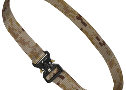Riem - Buidel set - Polyester - Ritssluiting - Militair - camouflagegesp - Bruin - 125 cm