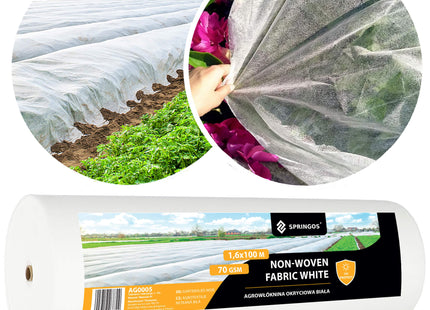 Vliesdoek - Vliesdoek Plantenbescherming - 70 G/M2 - 100 x 1.6 M