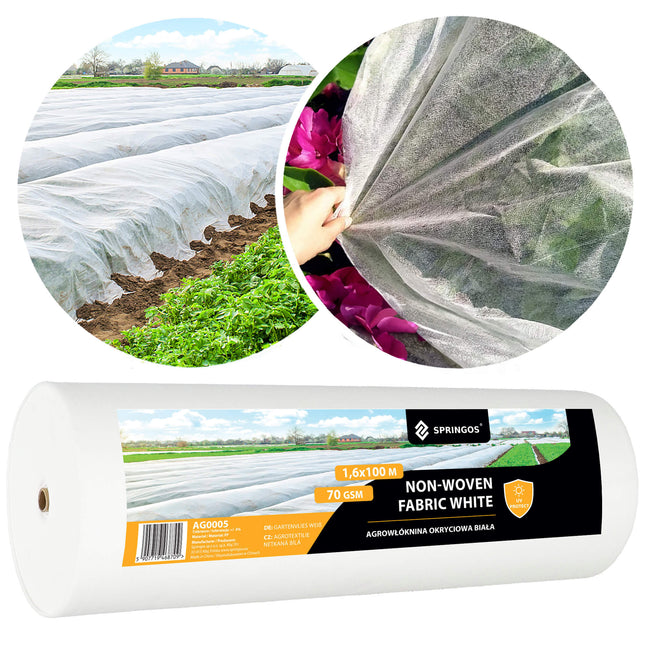 Vliesdoek - Vliesdoek Plantenbescherming - 70 G/M2 - 100 x 1.6 M
