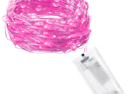 Draadverlichting Kerstboomverlichting - 20 LED - Microdraden - 1.9 M - Roze