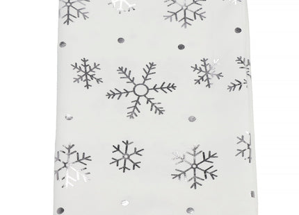 Tafelkleed -Kerst - Sneeuwvlokken- Wit - Polyester - 220 x140 CM
