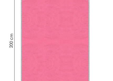 Strandmat | Strandkleed | Strandlaken | Zandvrij | 200 x 150 cm | Roze/Grijs