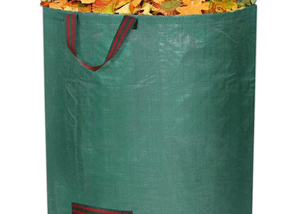 Tuinafvalzak - 272 liter - Duurzaam - Herbruikbaar - Scheurvast - Kunststof - Ø 67 cm x 70 cm hoog - Groen - 2 Stuks
