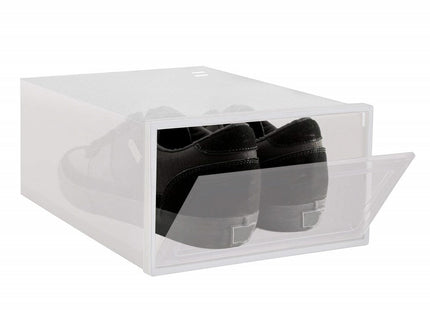 Schoenenbox | Sneakerbox | Kunststof | Transparant | 1 Stuk | 31 x 21.5 x 12.5 cm