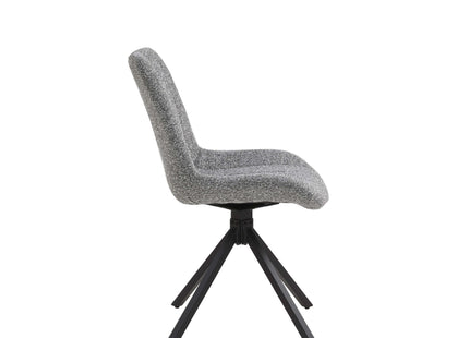 Set van 2 Eetkamerstoelen – Antraciet – Vergaderstoelen – Stoelen – Draaibaar