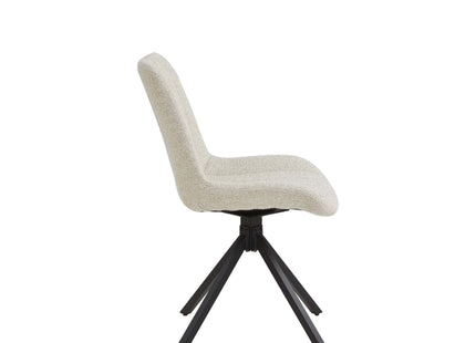 Set van 2 Eetkamerstoelen – Taupe/Zand – Vergaderstoelen – Stoelen – Draaibaar