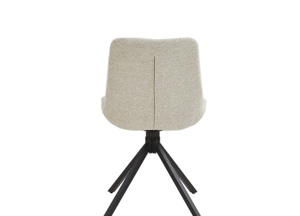 Set van 2 Eetkamerstoelen – Taupe/Zand – Vergaderstoelen – Stoelen – Draaibaar