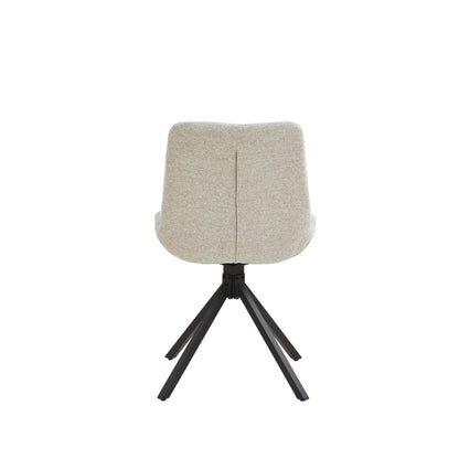 Set van 2 Eetkamerstoelen – Taupe/Zand – Vergaderstoelen – Stoelen – Draaibaar