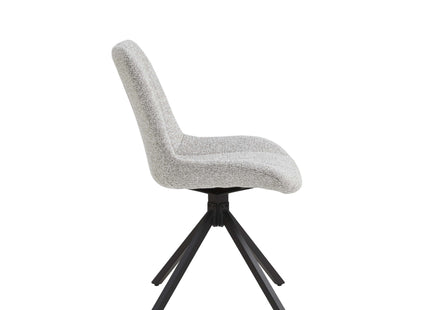 Set van 2 Eetkamerstoelen – Naturel/Créme – Vergaderstoelen – Stoelen – Draaibaar