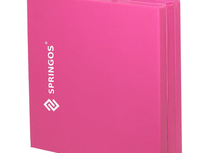 Fitnessmat | 3 Delig | 180 x 60 x 5.5 cm | Roze