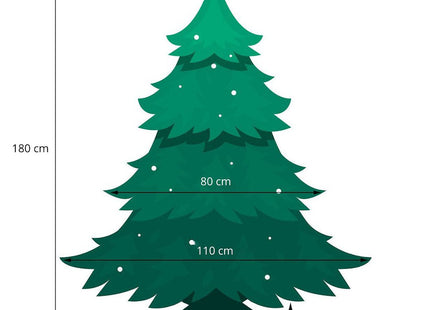 Kunstkerstboom | Scandinavisch Sparrenhout | 180 cm | Zonder Verlichting