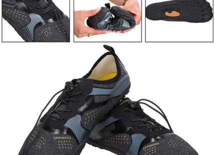 Waterschoenen - AQUA Shoes - Sneldrogend - Rubber - Unisex - Grijs/ Zwart - Maat 42