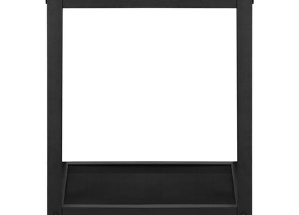 Salontafel | Bijzettafel | Vierkant | 45x45x55 cm | Zwart/Donkerbruin