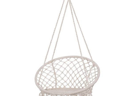 Hangstoel | Binnen & Buiten | Belastbaar tot 150 kg | 120 x 79 cm | Crème