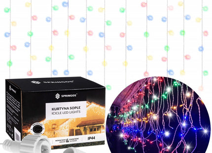 IJspegel Verlichting | 12 m + 2.5 m Snoer | 300 LED | Multicolor | Koppelbaar | Flash