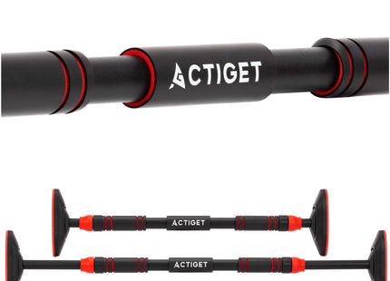 Pull Up Bar - Optrekstang - Staal - Zwart - 72-105 CM - 180KG