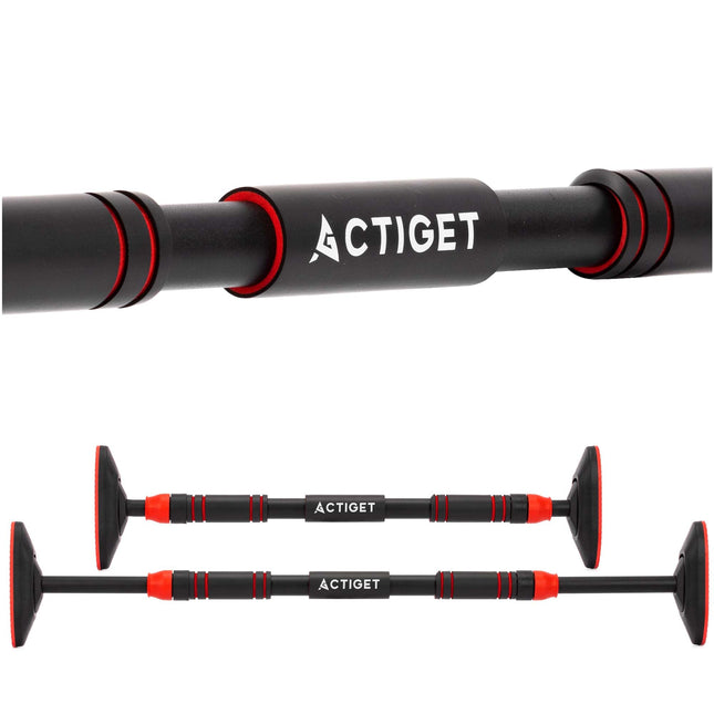 Pull Up Bar - Optrekstang - Staal - Zwart - 72-105 CM - 180KG
