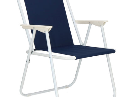 Campingstoel | Kampeerstoel | Vouwstoel | Visstoel | Inklapbaar | Marineblauw