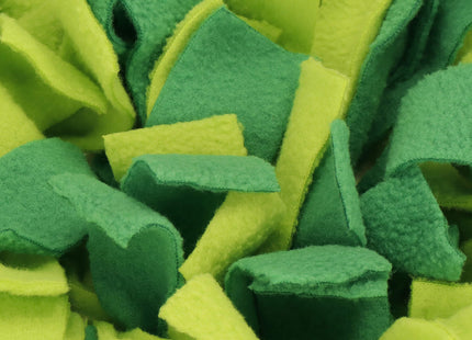 Hondensnuffelmat - Hondenspeelgoed - Gebit - Reiniging - Ontspannen -Fleece - Groen - Geel