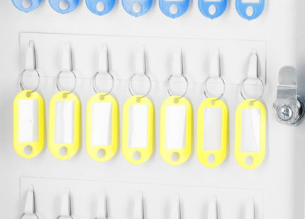 Sleutelkluis | Sleutelkast | Sleutelbox | 42 Haken | 35 x 27 x 8 cm | Wit