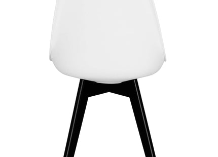 Scandinavische Stoel - Fluwelen - Metaal - Woonkamer - Keuken - Eetkamer - Interieur - Zwart - Wit