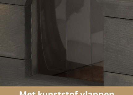 Kattenhuis - Voor Buiten - Geïsoleerd - 56 x 46 x 30 cm - Grijs