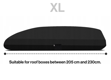 CarPassion Dakkofferhoes - Beschermhoes - Waterdicht & Vorstbestendig - Maat XL - Zwart - 230 cm