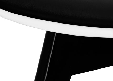 Scandinavische Stoel - Fluwelen - Metaal - Woonkamer - Keuken - Eetkamer - Interieur - Zwart - Wit