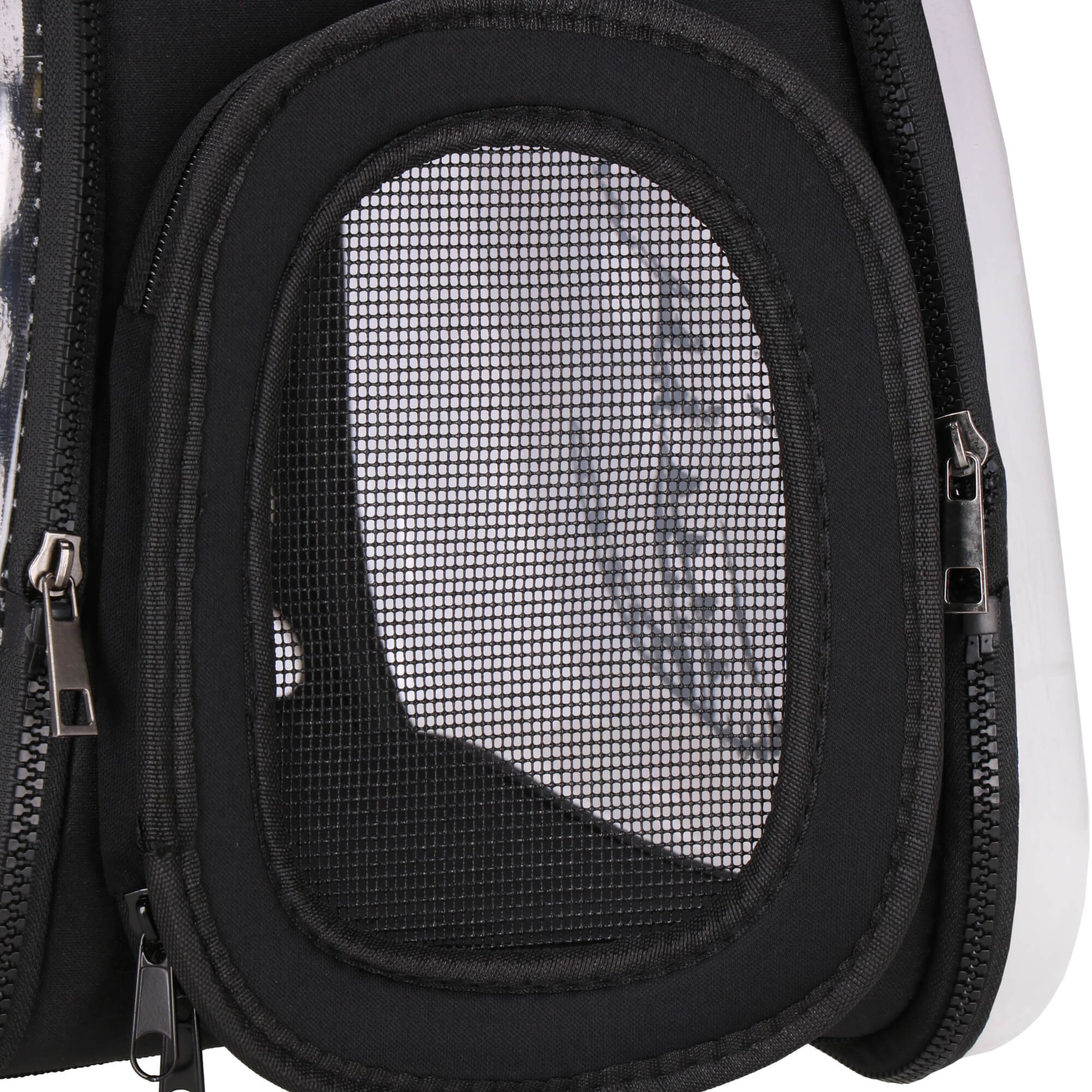 Reismand - Huisdier Transporttas - Draagbaar - Reistas - Zwart/Transparant - 42 x 26 x 32 cm