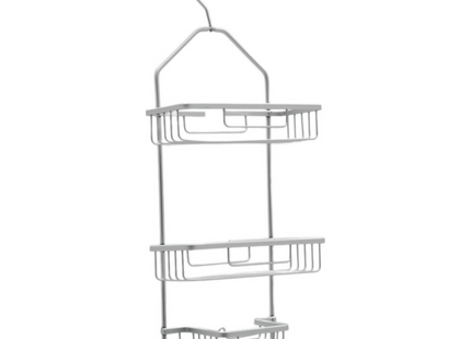 Doucherek – 3 Laags - Hangend doucherekje - Shampoo rek - Badkamer plank - Aluminium - Zonder boren
