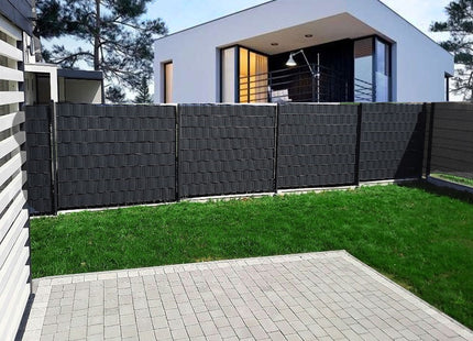 Vlechtband | Privacyfolie | Voor Tuinafsluiting | PVC | 35 m | 450 g/m² | Antraciet
