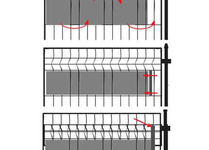 Vlechtband | Privacyfolie | Vlechtband Voor Tuinafsluiting | PVC | 35 m x 19 cm 450 g/m2 | Groen