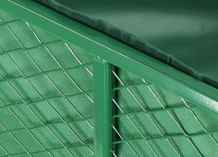 Bolderkar | Tuinkar | 205L | 180 X 51.5 X 72 Cm | Groen | Metaal