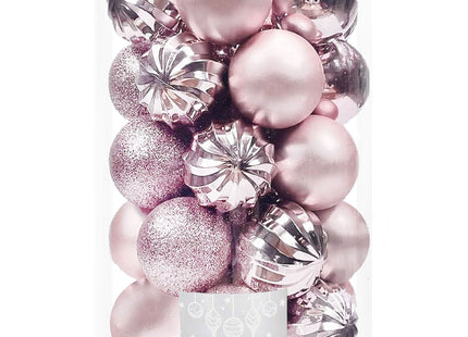 Kerstballen | 20 Stuks | 6 cm | Roze