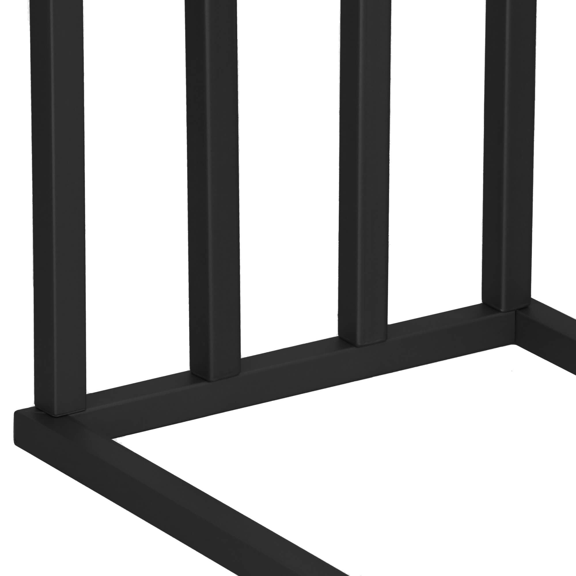 Handdoekrek - Badkamer - Handdoekstang - Handdoekhouder - Vier Armen - Metaal- Zwart