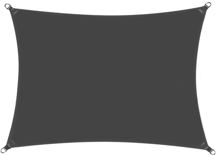 Schaduwdoek | Zonnezeil | Rechthoek | 3 x 2 m | 90% Schaduw | Grafiet |  160 g/m²