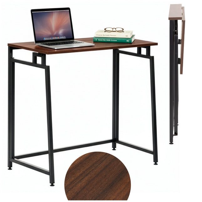 Bureau – Werkbureau – Computer Bureau – Bureautafel – Opklapbaar –  80 X 75 X 40 CM – 30 Kg - Hout - Metaal